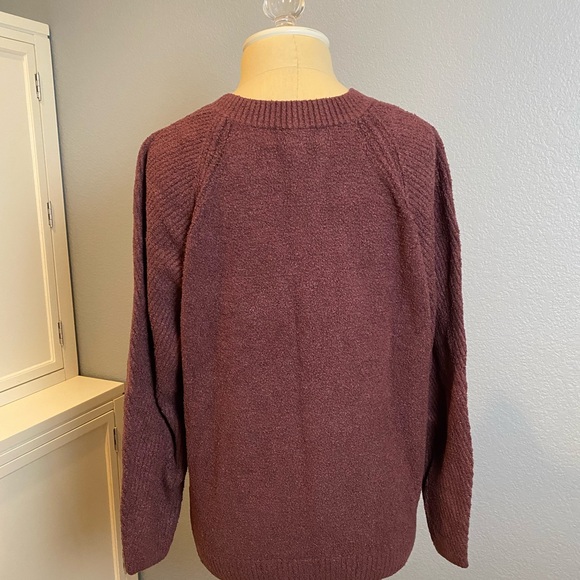 Barefoot Dreams CozyChic Lite Rib Blocked Pullover - Size Small - Picture 3 of 9